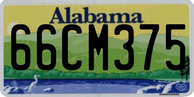 AL license plate 66CM375