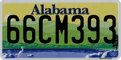AL license plate 66CM393