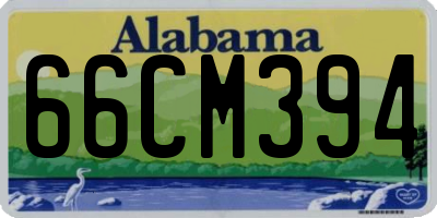 AL license plate 66CM394