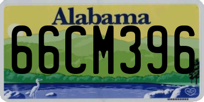 AL license plate 66CM396