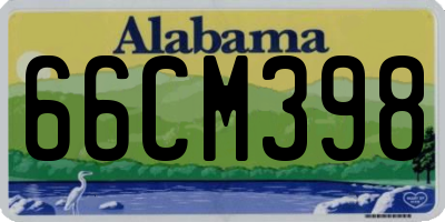 AL license plate 66CM398