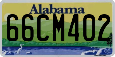 AL license plate 66CM402