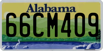 AL license plate 66CM409