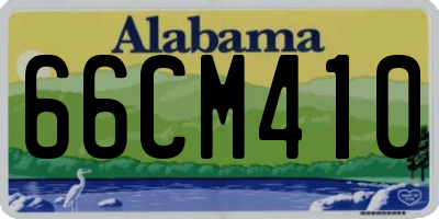 AL license plate 66CM410