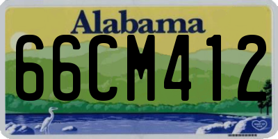 AL license plate 66CM412