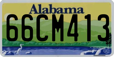 AL license plate 66CM413