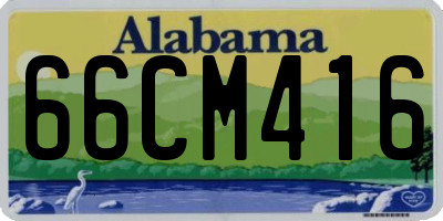 AL license plate 66CM416