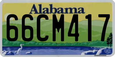 AL license plate 66CM417