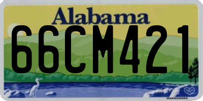 AL license plate 66CM421