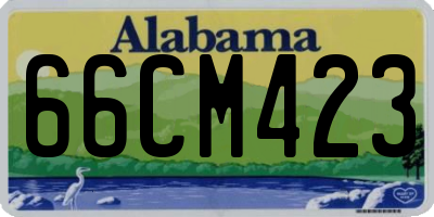 AL license plate 66CM423
