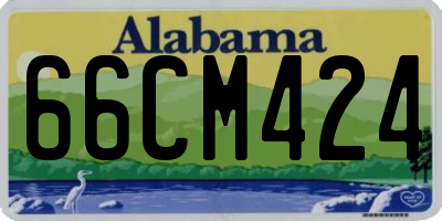 AL license plate 66CM424