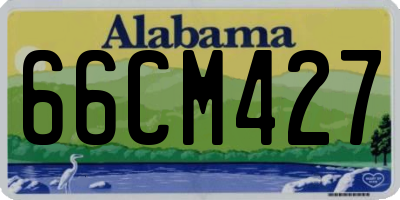 AL license plate 66CM427
