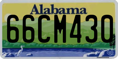 AL license plate 66CM430