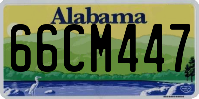 AL license plate 66CM447
