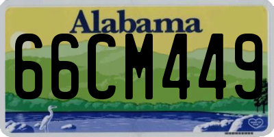 AL license plate 66CM449