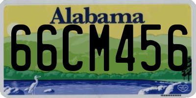 AL license plate 66CM456