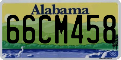 AL license plate 66CM458