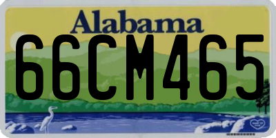 AL license plate 66CM465