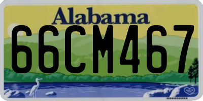 AL license plate 66CM467