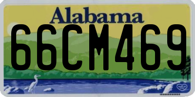 AL license plate 66CM469