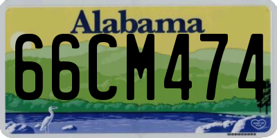 AL license plate 66CM474