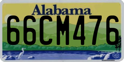 AL license plate 66CM476