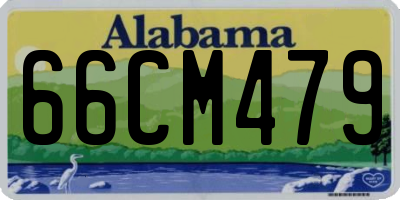 AL license plate 66CM479