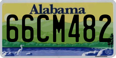AL license plate 66CM482