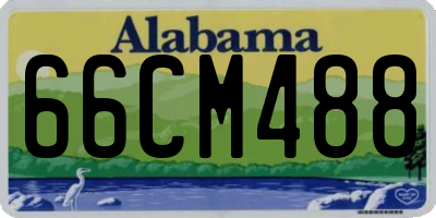 AL license plate 66CM488