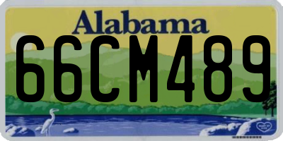 AL license plate 66CM489