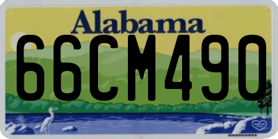 AL license plate 66CM490