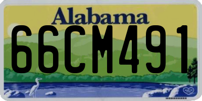 AL license plate 66CM491