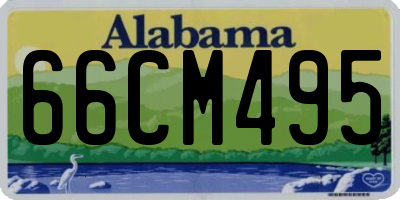 AL license plate 66CM495
