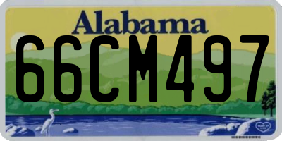AL license plate 66CM497