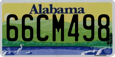 AL license plate 66CM498
