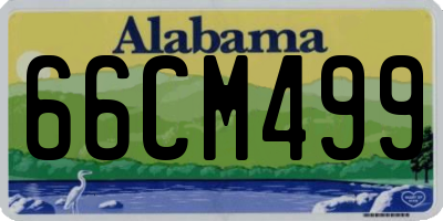 AL license plate 66CM499