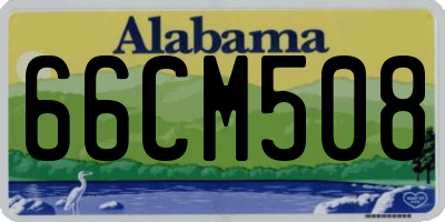 AL license plate 66CM508