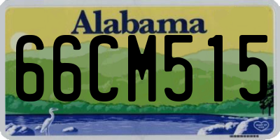 AL license plate 66CM515