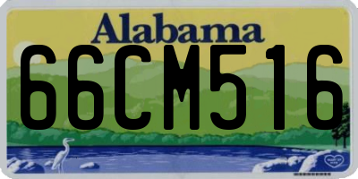 AL license plate 66CM516