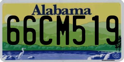 AL license plate 66CM519