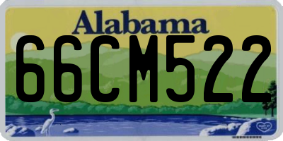 AL license plate 66CM522