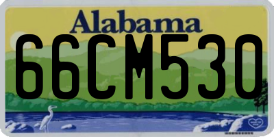 AL license plate 66CM530