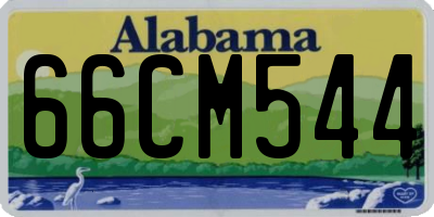 AL license plate 66CM544
