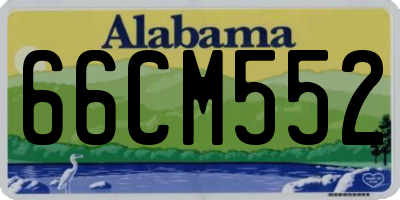 AL license plate 66CM552