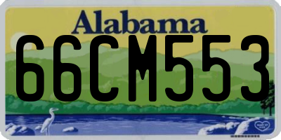AL license plate 66CM553