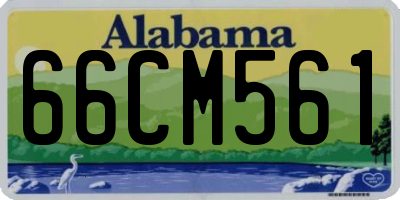 AL license plate 66CM561