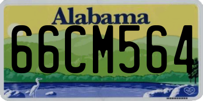 AL license plate 66CM564
