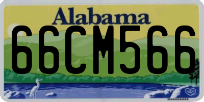 AL license plate 66CM566