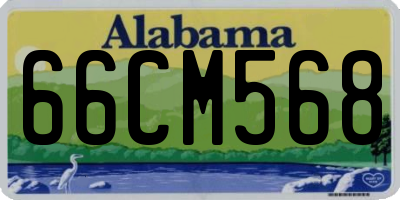 AL license plate 66CM568
