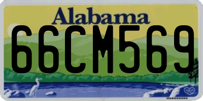 AL license plate 66CM569